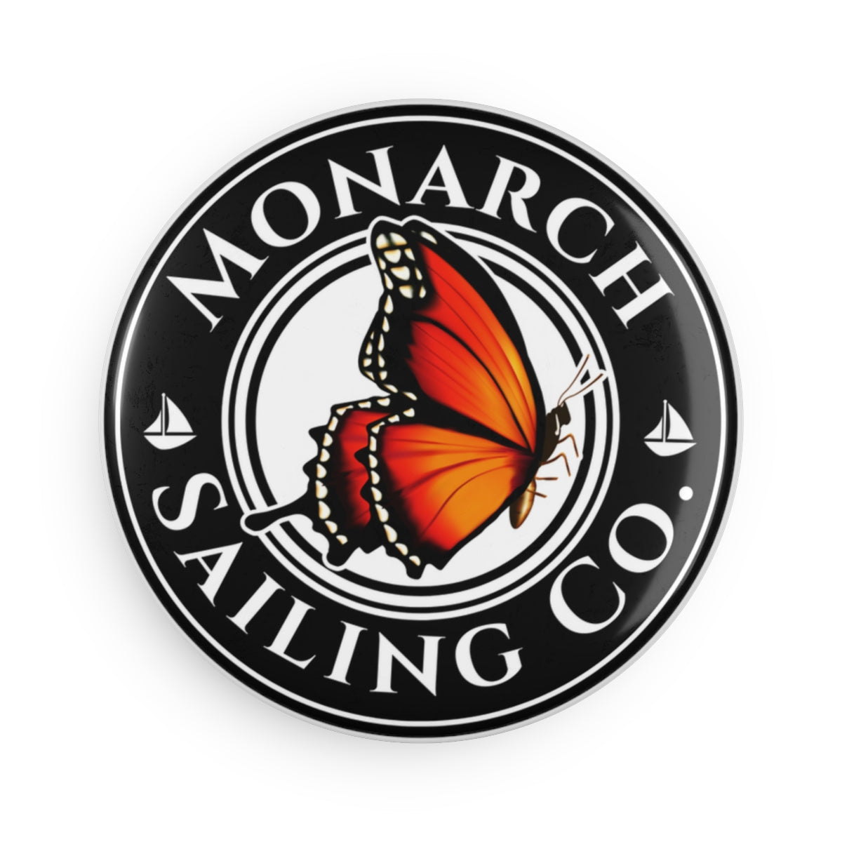 Monarch Button Magnet, Round (1 & 10 pcs)